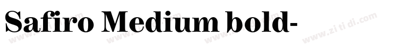 Safiro Medium bold字体转换